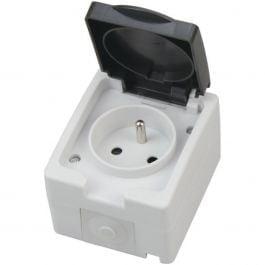 Waterdicht Buitenstopcontact Enkel Geaard IP54 - Veilig & Ro, Verzenden, Nieuw