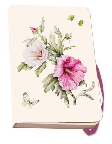 Notitieboek A6, zachte kaft: Hibiscus, Janneke, Ophalen of Verzenden