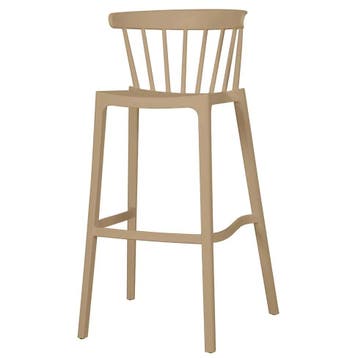 Barkruk | WINDSON | Sand | Kunststof | Outdoor | Stapelbaar, Verzenden, Nieuw in verpakking