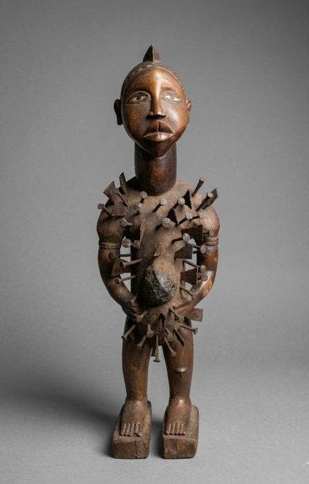 Nkisi-bakongo-voorouderbeeld - Nkisi - DR Congo, Antiek en Kunst, Kunst | Niet-Westerse kunst