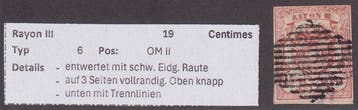 Zwitserland 1852/1854 - CH - Rayon III - SBK Nr. 19 - T6 -