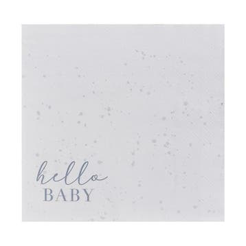 Servetten Hello Baby 16,5cm 16st, Verzenden, Nieuw