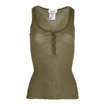 Isabel Marant • kaki tanktop Louisali • S, Verzenden
