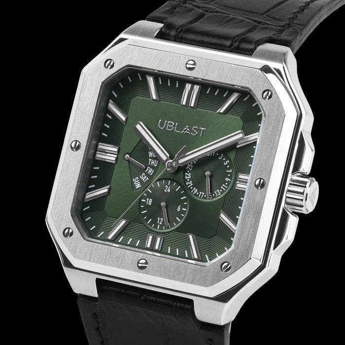 Ublast - Square - Multifunction - REF.UBSQMF44GN - Ltd., Handtassen en Accessoires, Horloges | Heren