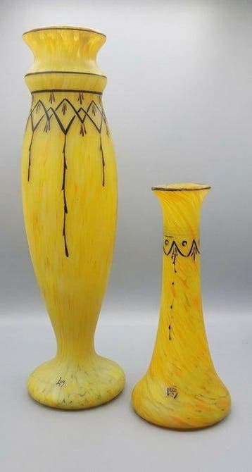 FRANÇOIS-THÉODORE LEGRAS - Vase (2) - Legras – Ensemble de 2