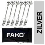 Fako Bijoux - Dessertvork - Amuse Vork - Blaadjes - RVS -, Verzenden, Nieuw