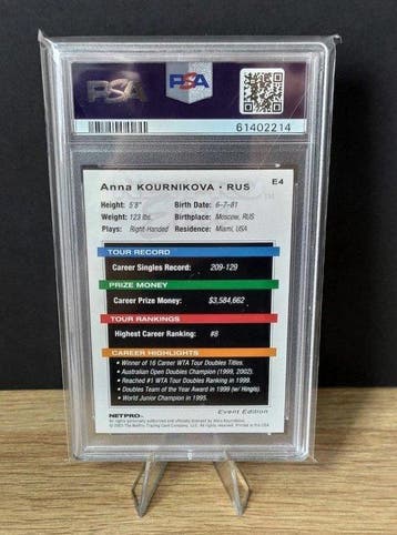 2003 Netpro Elite Anna Kournikova Event Edition - PSA - 1, Nieuw