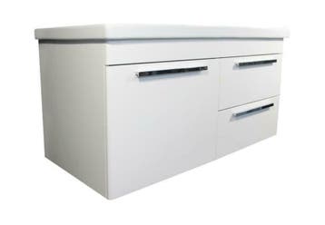 Surf onderkast + wastafel Surf 100 cm glans-wit, Ophalen of Verzenden, Nieuw