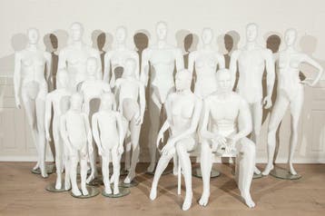 *TIP*  16x abstracte etalagepoppen etalagefiguren van merk, Ophalen of Verzenden