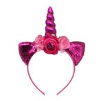 Prinsessenjurk - Unicorn haarband - Roze - Kleedje, Verzenden, Nieuw