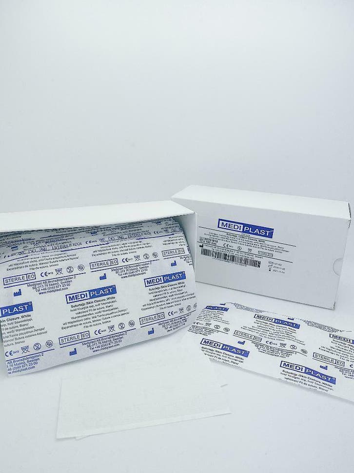 Mediplast Hechtstrip 13mm x 100mm - Steriele verpakking 6 st, Diversen, Verpleegmiddelen, Nieuw, Ophalen of Verzenden