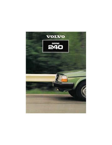 1981 VOLVO 240 SERIE BROCHURE NEDERLANDS, Ophalen of Verzenden, Nieuw