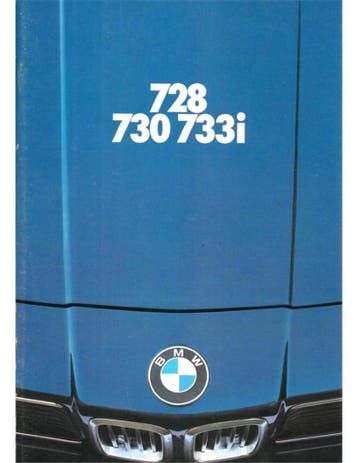 1978 BMW 7 SERIE BROCHURE NEDERLANDS