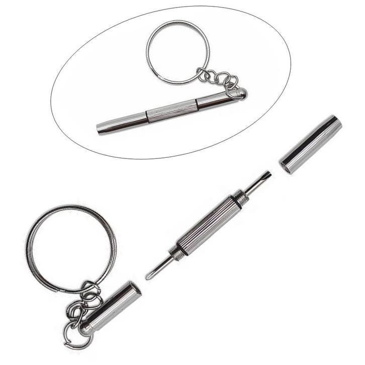 Fako Bijoux - 2x Bril Schroevendraaier - Sleutelhanger, Verzamelen, Sleutelhangers, Verzenden