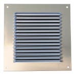 Buitenluchtrooster aluminium 200 x 200mm (1L-2020A), Verzenden, Nieuw