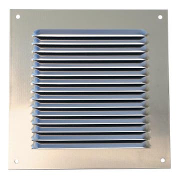Buitenluchtrooster aluminium 200 x 200mm (1L-2020A), Verzenden