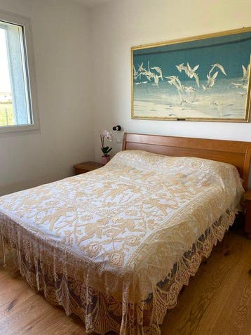 Bedsprei - 240 cm - 200 cm - Siciliaans filet handgemaakt