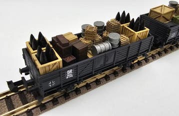 Minitrix N - Modeltrein goederenwagon (2) - 2× Open, Nieuw