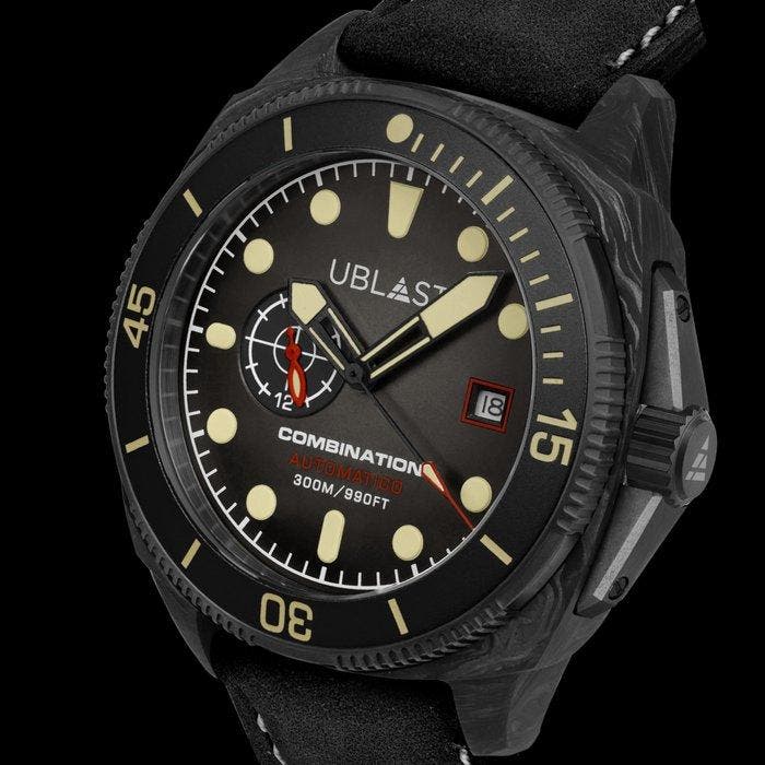 Ublast - Combination - Carbon & Titanium - UBCO42PBKK - Ltd, Handtassen en Accessoires, Horloges | Heren