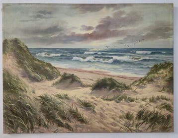 Helmut Martinsen (1903-1982) - Meeresbrandung mit Dünen