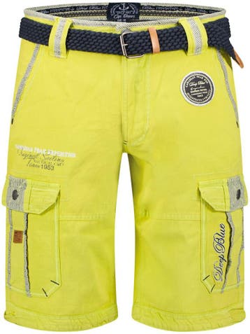 Canadian Peak Heren Bermuda Met Riem Pailletteak Citron, Verzenden