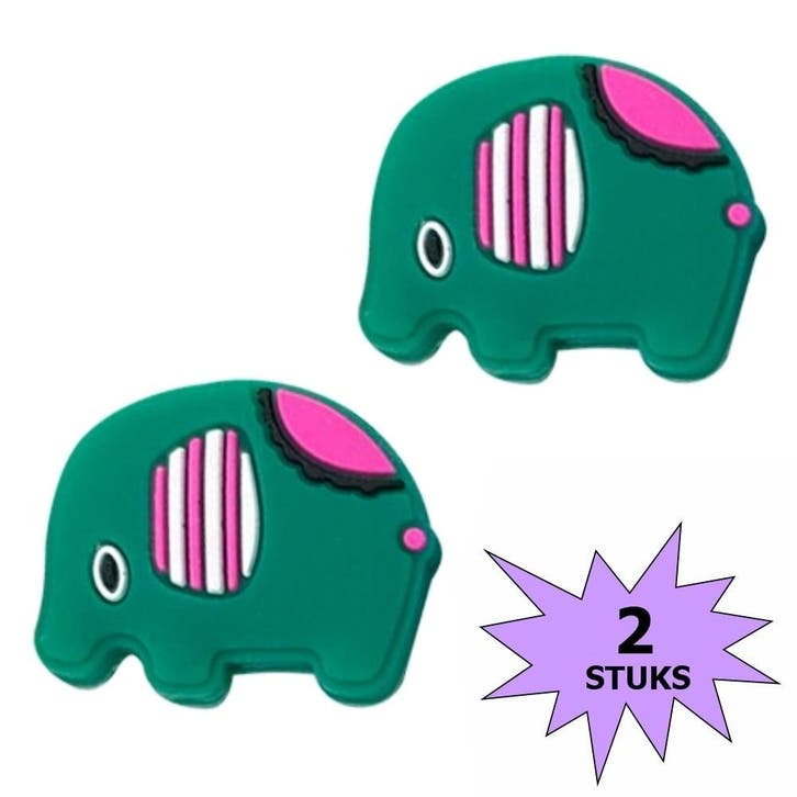 Fako Bijoux - Tennisdemper - Olifant - Donkergroen - 2 Stuks, Sport en Fitness, Tennis, Verzenden