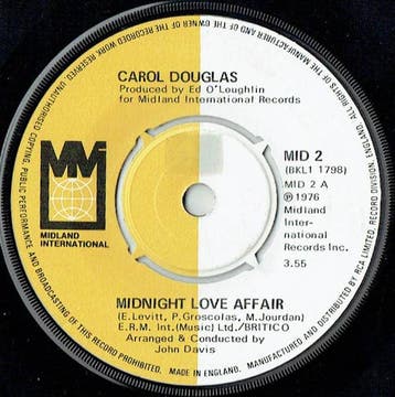 Carol Douglas - Midnight Love Affair, Verzenden