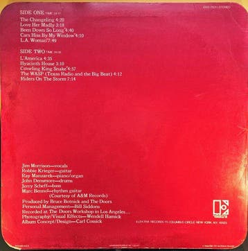 Doors - L.A. Woman - 1971 US press with Crucifix Inner
