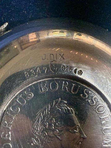 Jan Dix - Plat - Modellnr. 8347 - Argent 925 - Bol à manche