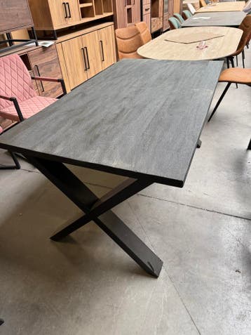 Eettafel mango black (nieuw, outlet), Huis en Inrichting, Tafels | Eettafels, Nieuw, Overige houtsoorten