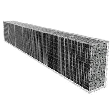 vidaXL Schanskorfmuur met deksel 600x50x100 cm, Verzenden