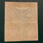 Beieren 1867/1868 - 9 Kreuzer in blok van vier - einwandfrei, Postzegels en Munten, Postzegels | Europa | Duitsland, Gestempeld