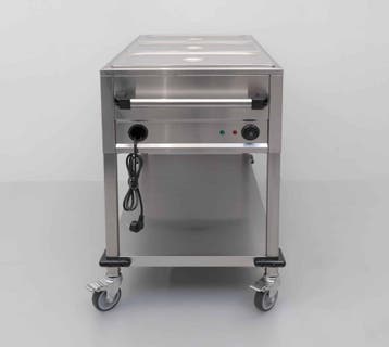 Chariot bain-marie électrique HCB en acier inoxydable, 3, Verzenden, Nieuw in verpakking