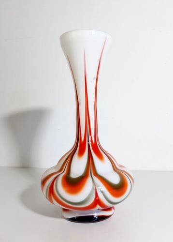 Vaas - Opaline glas - Florentijnse kunst 1970, Antiquités & Art