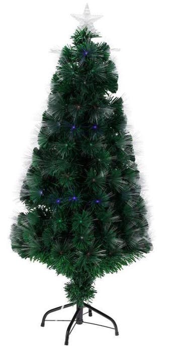 2dekans | Decoratieve glasvezel kerstboom 60x33 cm –, Ophalen of Verzenden