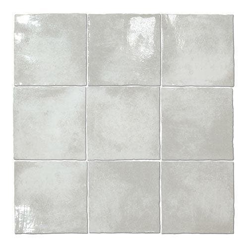 Wandtegel Agostino Brume Handvorm Lichtgrijs Glans 13x13, Doe-het-zelf en Bouw, Tegels, Minder dan 20 cm, Minder dan 20 cm, 10 m² of meer