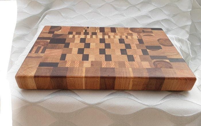 Dienblad - Hout - Ambachtelijke plank, Antiek en Kunst, Antiek | Keukengerei
