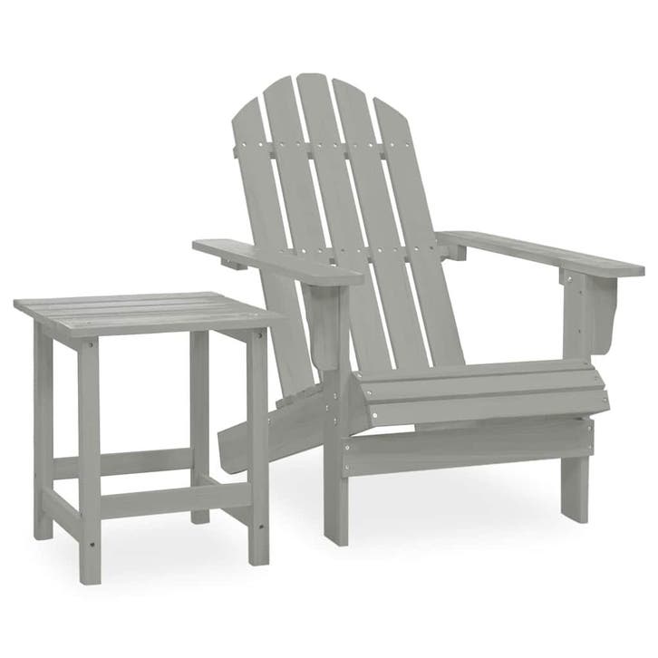 vidaXL Tuinstoel Adirondack met tafel massief vurenhout, Jardin & Terrasse, Ensembles de jardin, Envoi