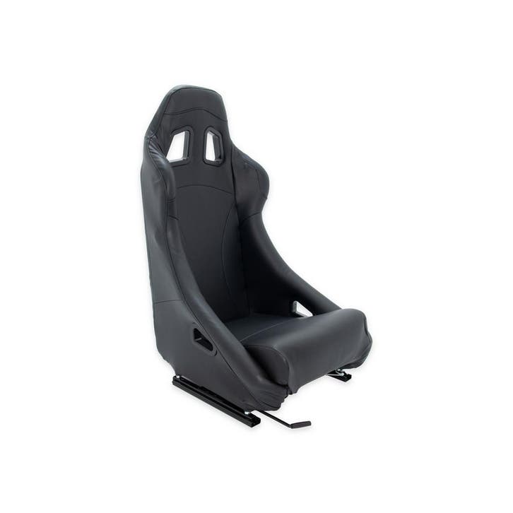Universele race stoel met slider zwart lederlook B8499, Auto diversen, Tuning en Styling