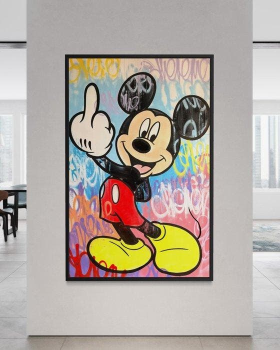 Gunnar Zyl - Mickey Mouse XXL, Antiek en Kunst, Kunst | Schilderijen | Modern