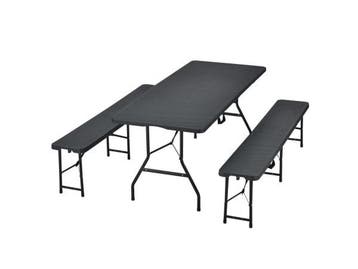 Veiling - Biertafel / bierbank / bierset - Kunststof / Rotan, Jardin & Terrasse
