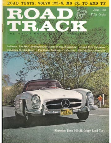 1961 ROAD AND TRACK MAGAZINE JUNI ENGELS, Ophalen of Verzenden