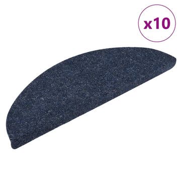 vidaXL Trapmatten Zelfklevend 10 stuks 56x17x3 cm Blauw, Doe-het-zelf en Bouw, Verzenden, Nieuw