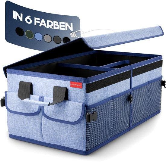 2dekans | HELDENWERK Premium kofferbak organizer met deksel,, Auto diversen, Auto-accessoires, Ophalen of Verzenden