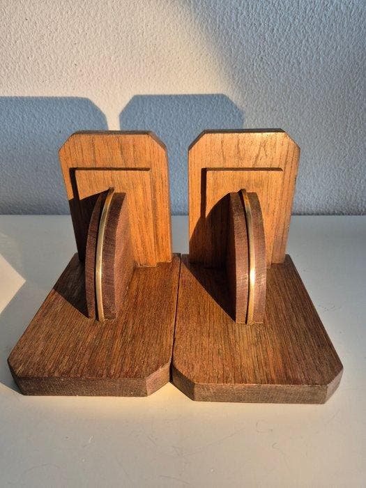 Boekensteunen (2) - Hout, Antiquités & Art, Curiosités & Brocante