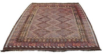 Ancien kilim afghan - Tapis - 260 cm - 200 cm, Maison & Meubles, Ameublement | Tapis & Moquettes