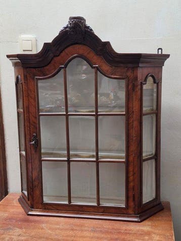 Kast - Mahonie - Elegante Vitrinekast