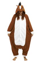 Onesie Paard Pak L-XL Paardenpak Kostuum Bruin Veulen Zacht, Ophalen of Verzenden, Nieuw