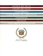 1985 CADILLAC PROGRAMMA BROCHURE ENGELS, Nieuw