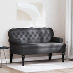 vidaXL Chesterfield Bank Zwart 119,5 x 64,5 x 75 cm, Huis en Inrichting, Verzenden, Nieuw